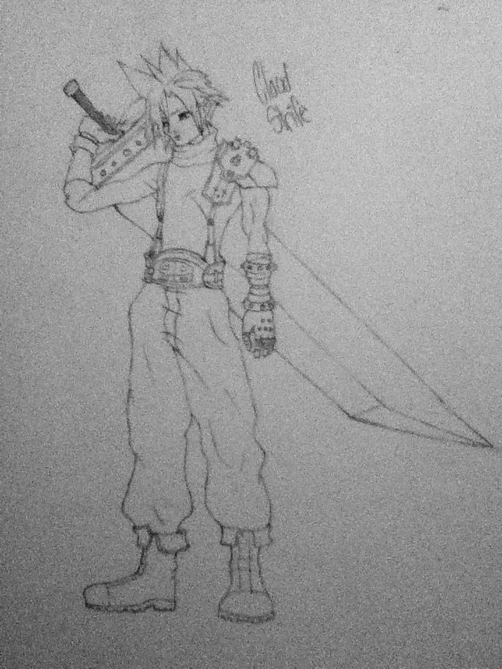 720x960 Cloud Strife Drawing Anime Amino - Cloud Strife Drawing