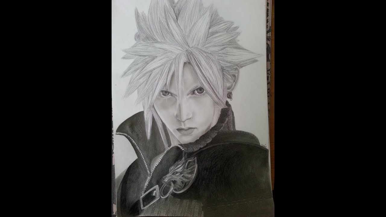 1280x720 final fantasy vii - Cloud Strife Drawing