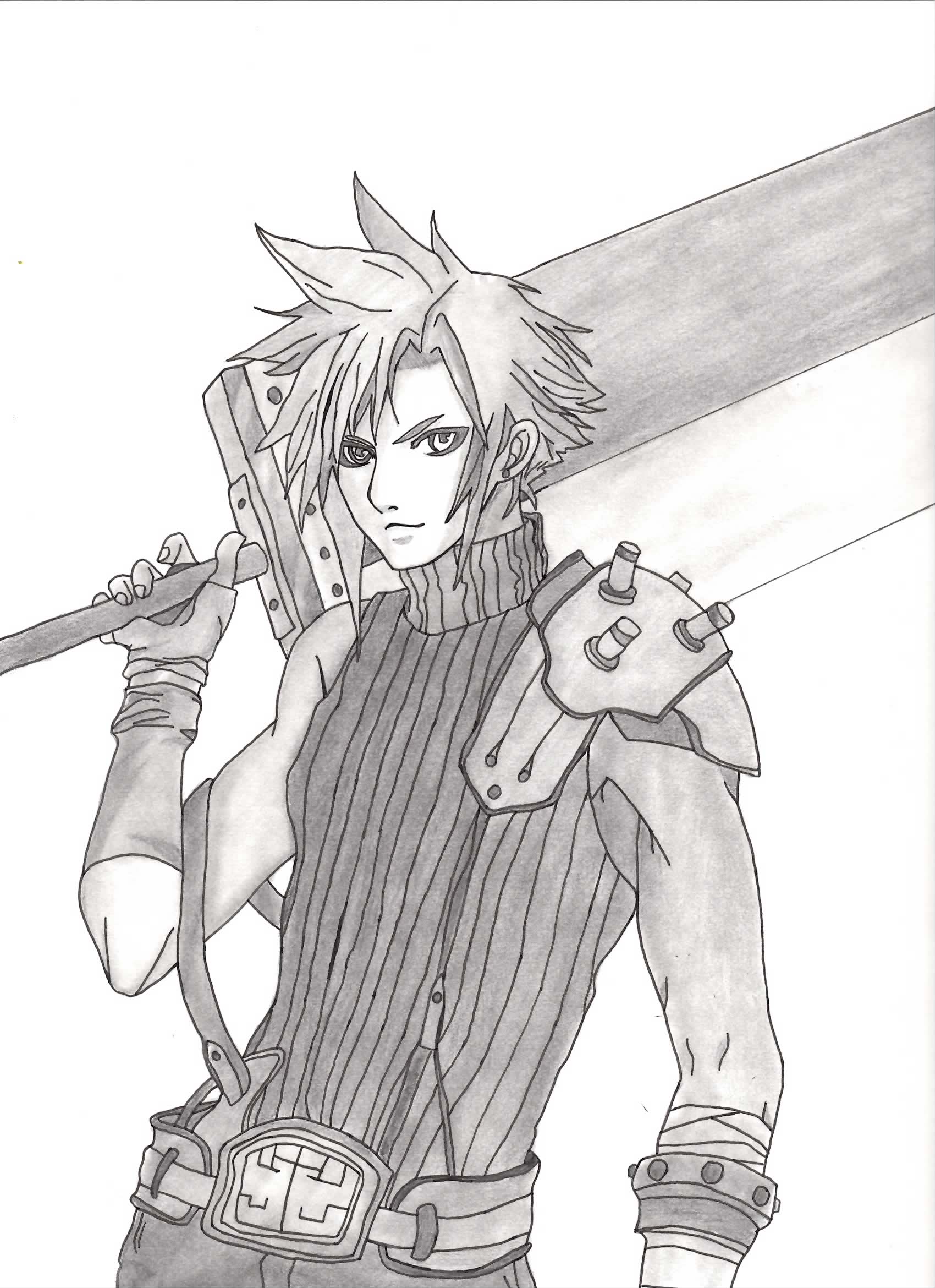 Cloud Strife Drawing at Explore collection of