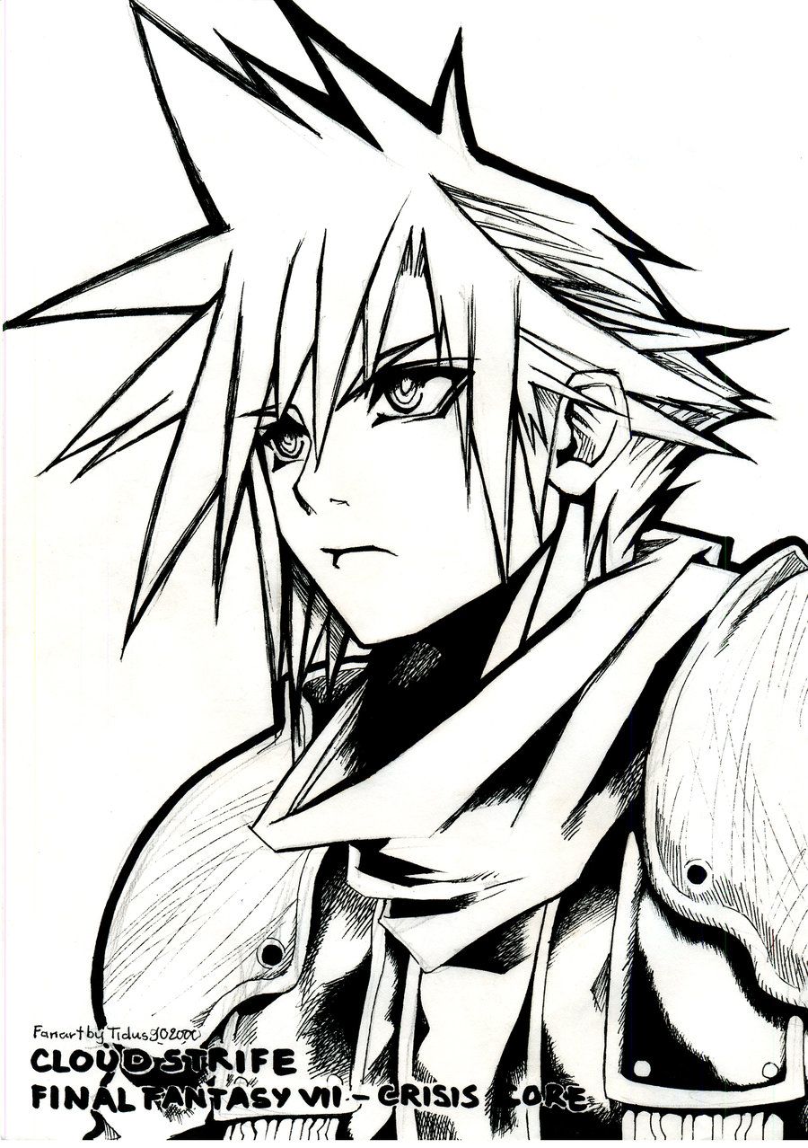 900x1278 Sodier Cloud Strife - Cloud Strife Drawing
