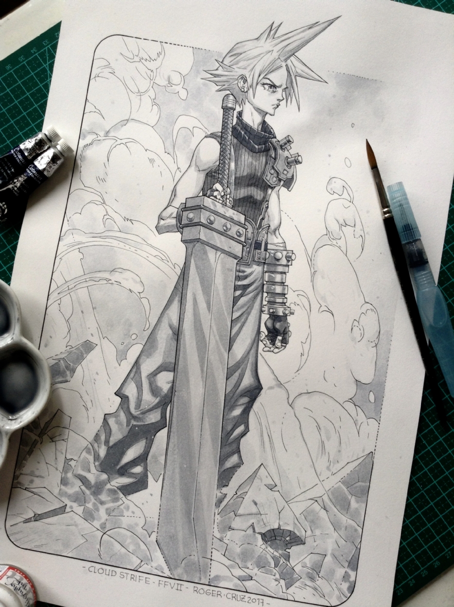 934x1250 Cloud Strife - Cloud Strife Drawing