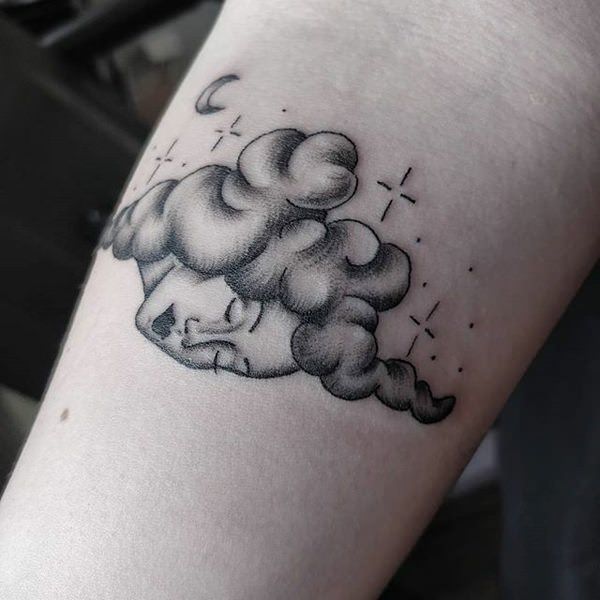 600x600 Mind Blowing Cloud Tattoos For Men And Women - Clouds Tattoo Drawing