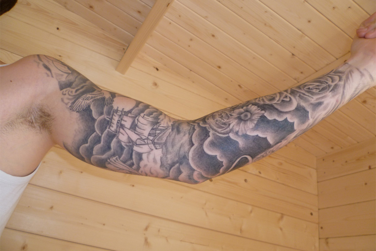 1200x800 Moon Clouds Tattoo Designs For Men Tattoo Ideas - Clouds Tattoo Drawing