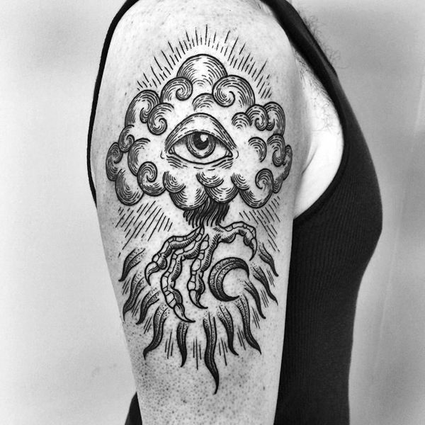 600x600 best cloud tattoo ideas soar high in the sky! - Clouds Tattoo Drawing