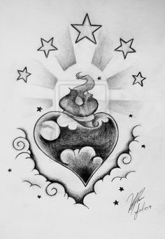 236x340 Best Stars And Clouds Tattoo Sketches Images Cloud Tattoos - Clouds Tattoo Drawing