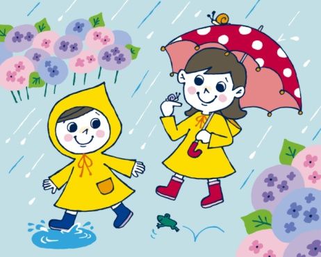 462x370 Rainy Day Cartoon Rainy Season Drawing Cartoon Rainy Day - Cloudy Day Drawing