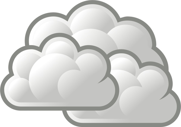 600x423 Tango Weather Overcast Free Vector In Open Office Drawing - Cloudy Day Drawing