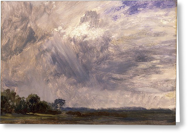 646x470 study of a cloudy sky cloud study landscape with grey windy - Cloudy Sky Drawing