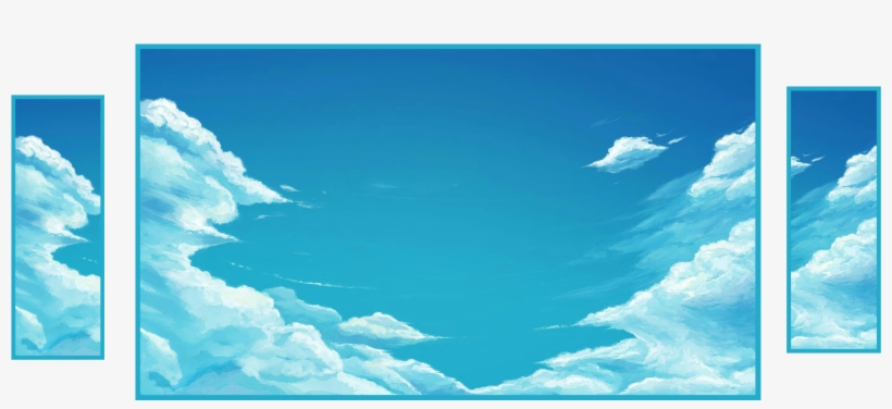820x376 drawing sky clouds - Cloudy Sky Drawing