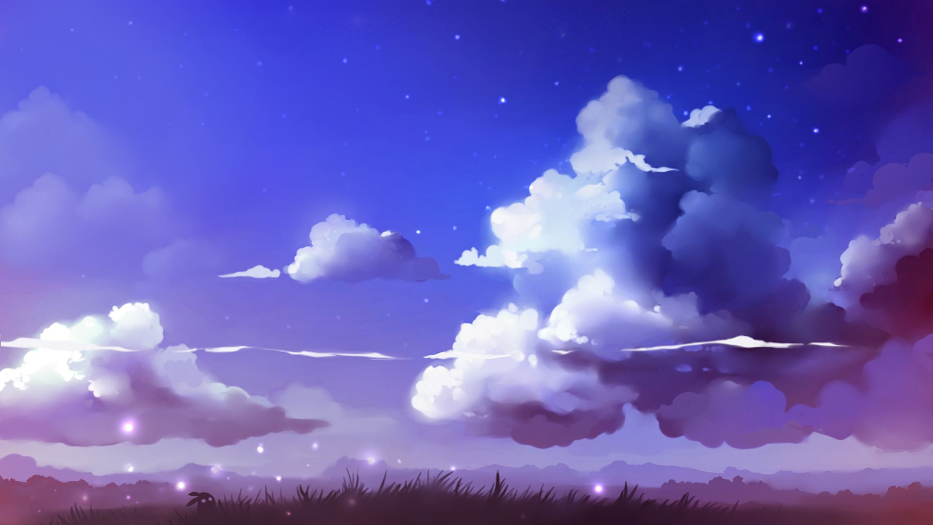 1920x1080 clouds drawing realistic - Cloudy Sky Drawing