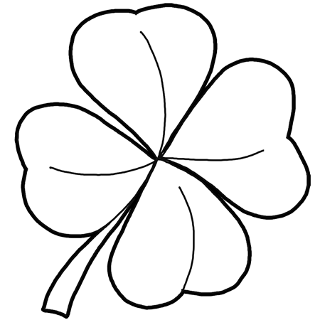 450x450 how to draw leaf clovers shamrocks for st patricks day cece - Clover Leaf Drawing