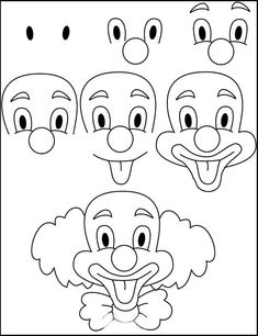 235x306 How To Draw Cartoon Clowns Drawing - Clown Cartoon Drawing