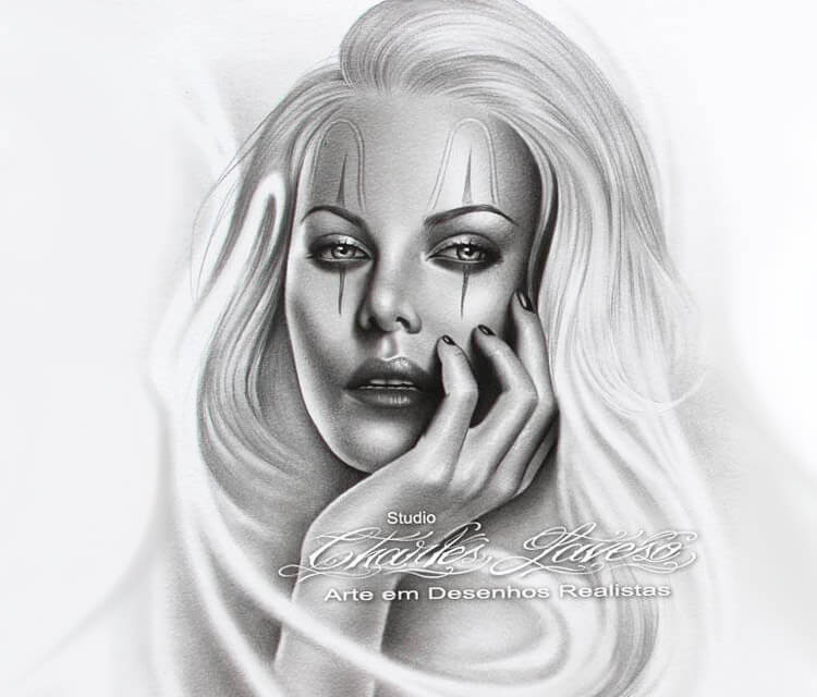 750x640 Clown Woman Drawing - Clown Drawing Pictures