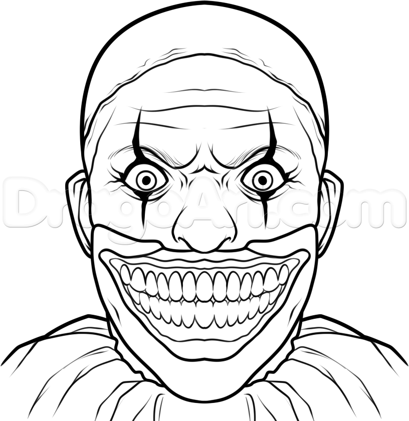 Clown Drawing Step By Step at Explore collection