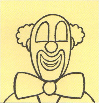 350x362 How To Draw How To Draw A Clown - Clown Drawing Step By Step