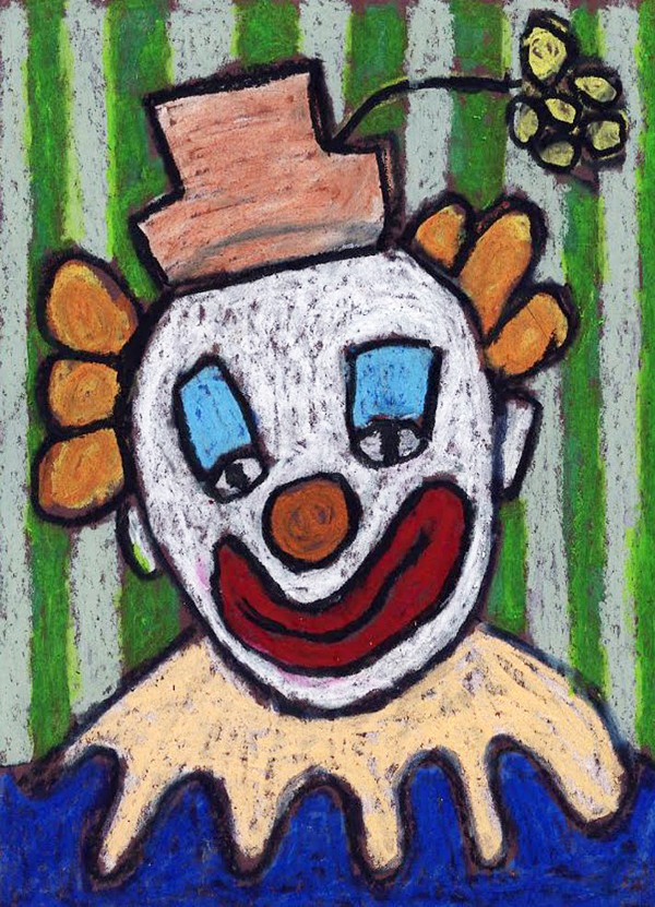 600x831 Draw A Clown Face Art Projects For Kids - Clown Drawing Step By Step