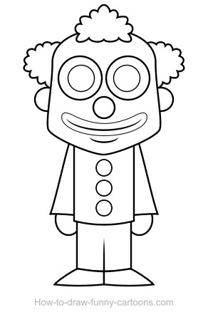 292x459 Clown Drawing - Clown Drawings