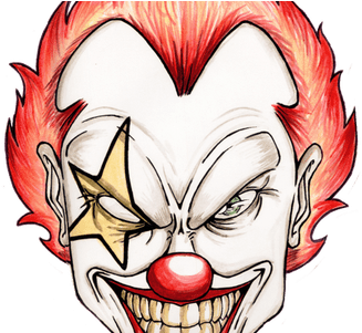 327x301 download simple clown face drawing pictures - Clown Face Drawing