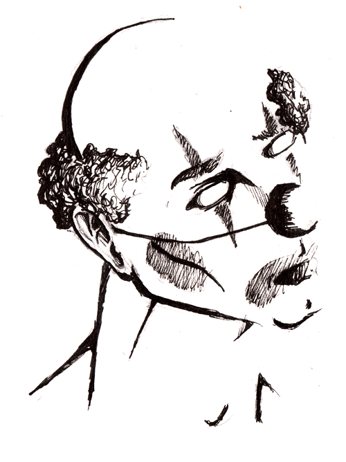 500x668 drawing clown face chernobyl - Clown Face Drawing
