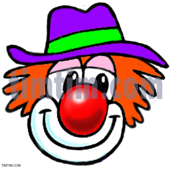 572x565 free drawing of clown face from the category people - Clown Face Drawing