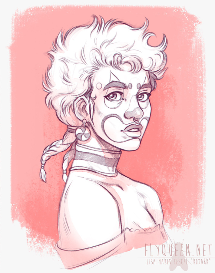 710x900 it's a blast down here just felt like drawing a cute clown girl - Clown Girl Drawing