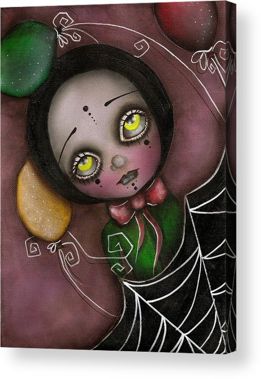 517x750 Arlequin Clown Girl Acrylic Print - Clown Girl Drawing
