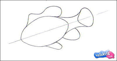 400x211 how to draw clownfish - Clownfish Drawing