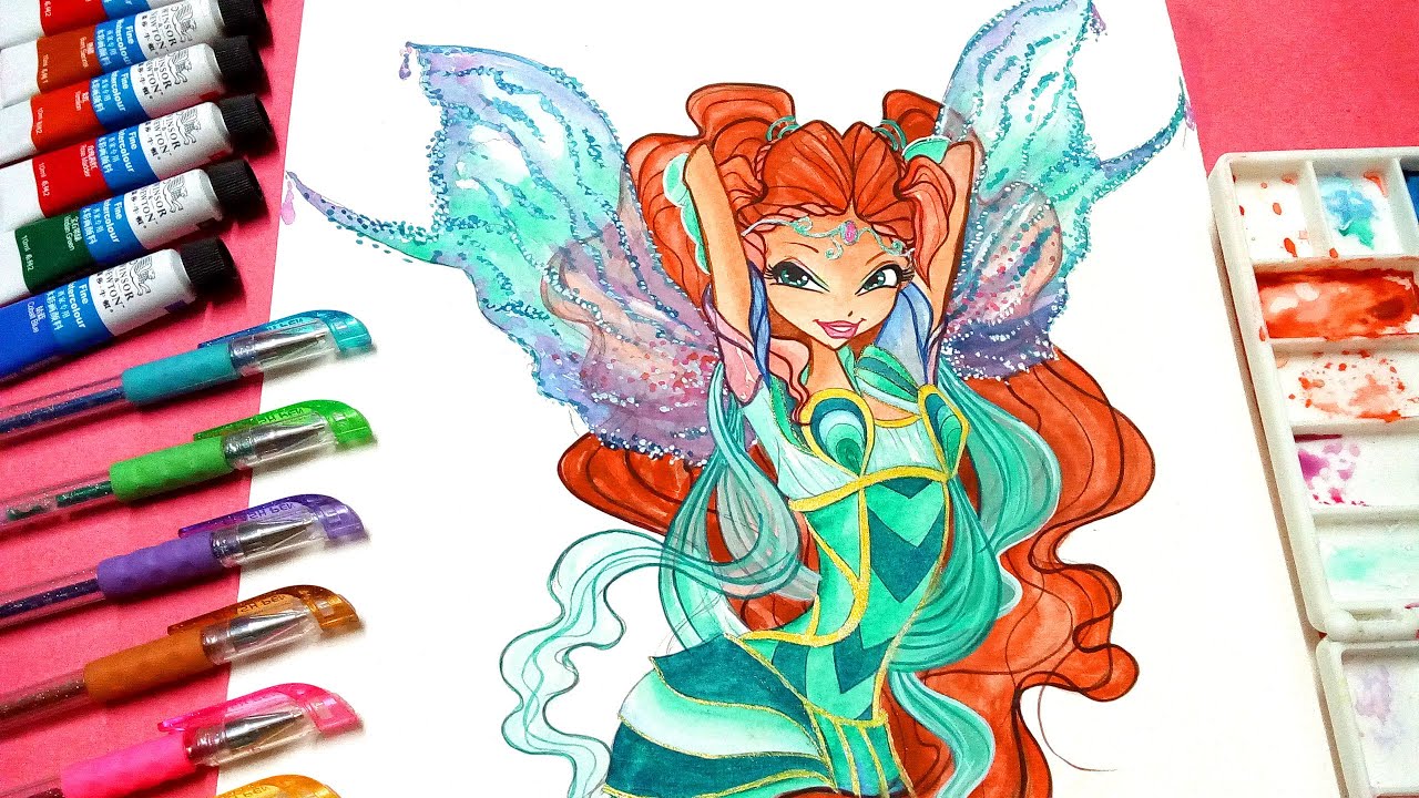 1280x720 Drawing How To Draw Winx Club Aisha - Club Drawing
