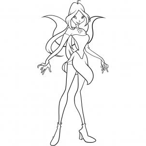 302x302 how to draw how to draw flora, winx club, flora - Club Drawing