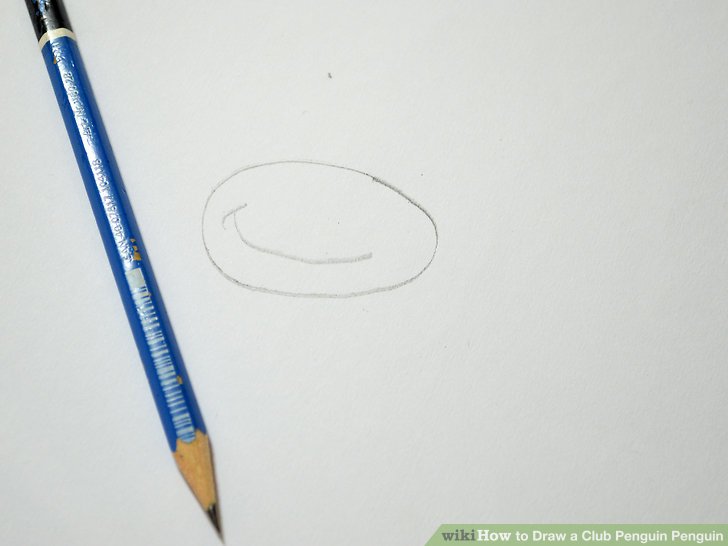 728x546 how to draw a club penguin penguin steps - Club Penguin Drawing
