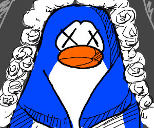 300x250 dead club penguin penguin drawing - Club Penguin Drawing