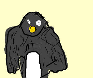 300x250 someone playing club penguin drawing - Club Penguin Drawing
