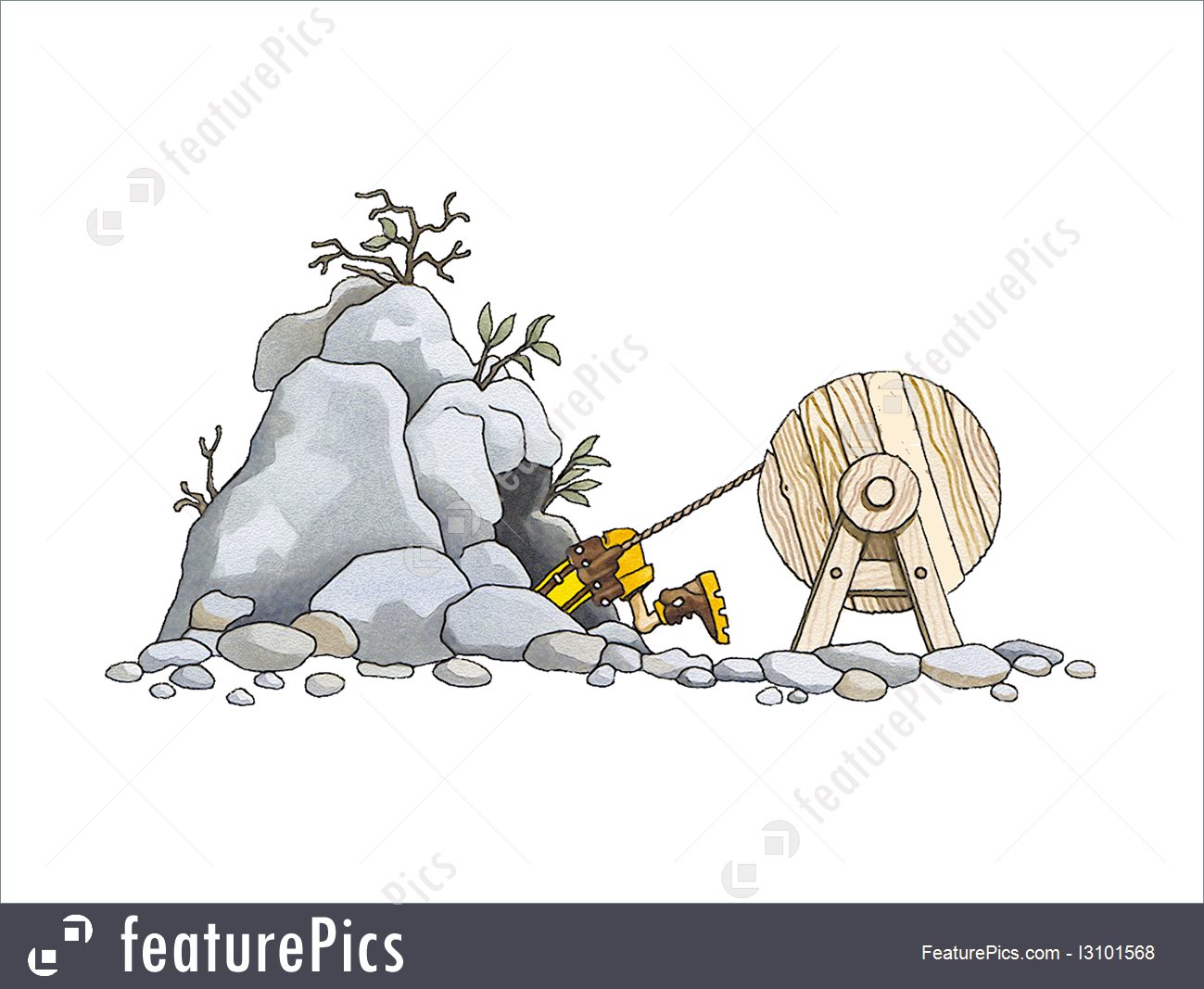 1299x1067 Speleologist - Clue Drawing