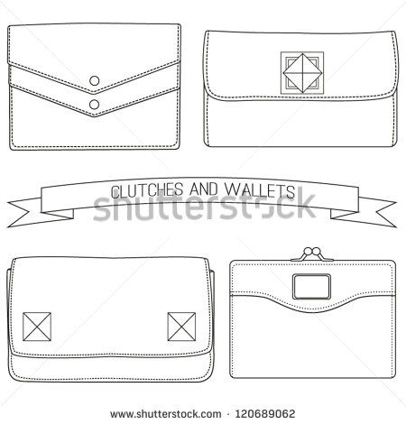 450x470 illustrator clutch bag technical drawing - Clutch Drawing