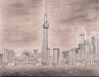 320x250 Cn Tower - Cn Tower Drawing