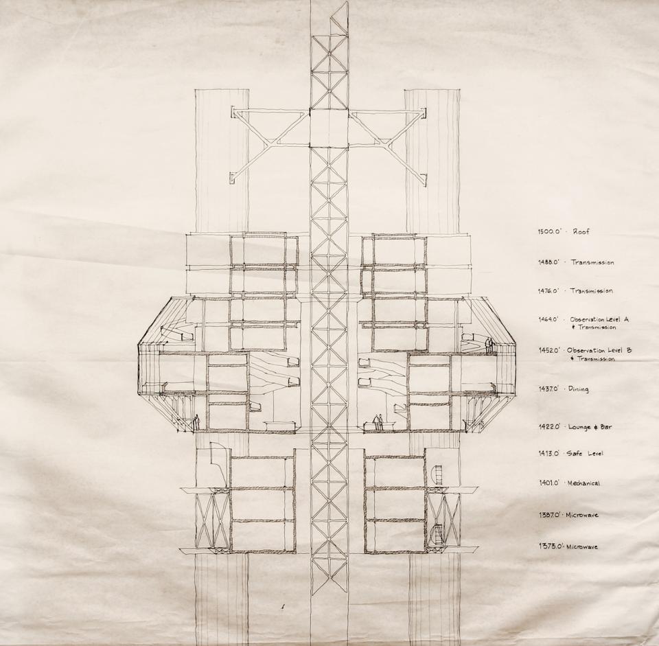960x941 Celebrating Years The Past And Present Evolution Of Toronto - Cn Tower Drawing