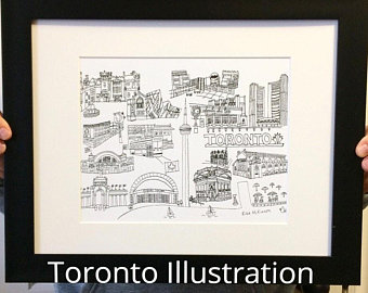 340x270 Cn Tower Drawing Etsy - Cn Tower Drawing
