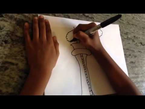 480x360 How To Draw Cn Tower - Cn Tower Drawing