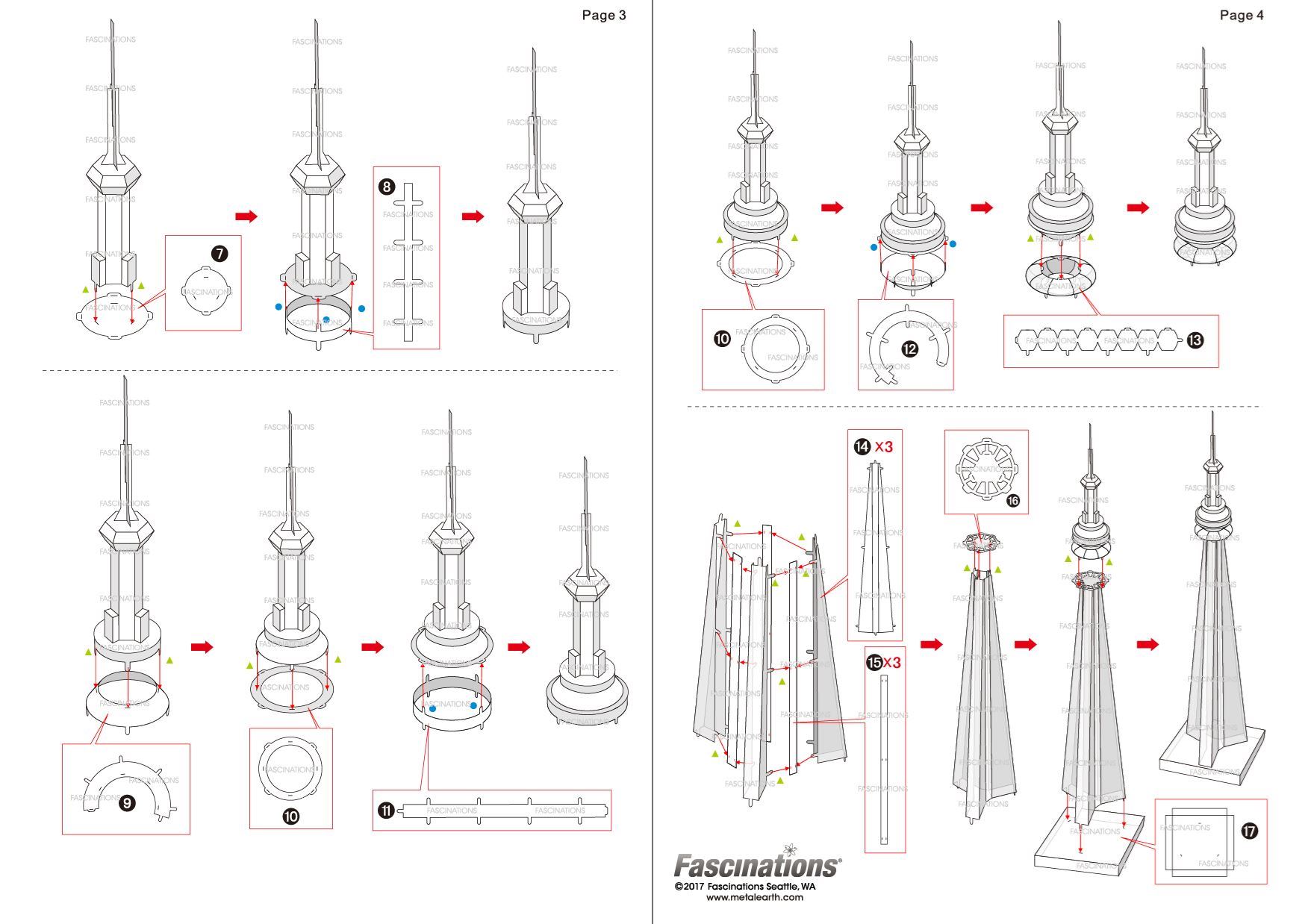 1752x1238 metal earth cn tower metal earth diy metal model kits - Cn Tower Drawing