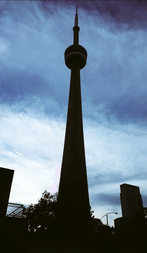 592x1014 Cntower Toronto City Silhouette Photography Drawing - Cn Tower Drawing