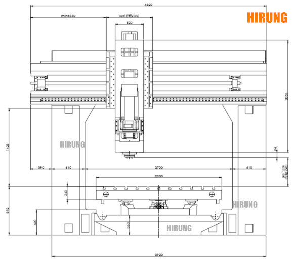 583x512 china bed type milling machine, table heavy duty cnc - Cnc Milling Machine Drawing