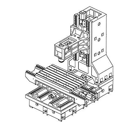 450x419 gowe machine tool bare cnc milling machine frame vertical milling - Cnc Milling Machine Drawing