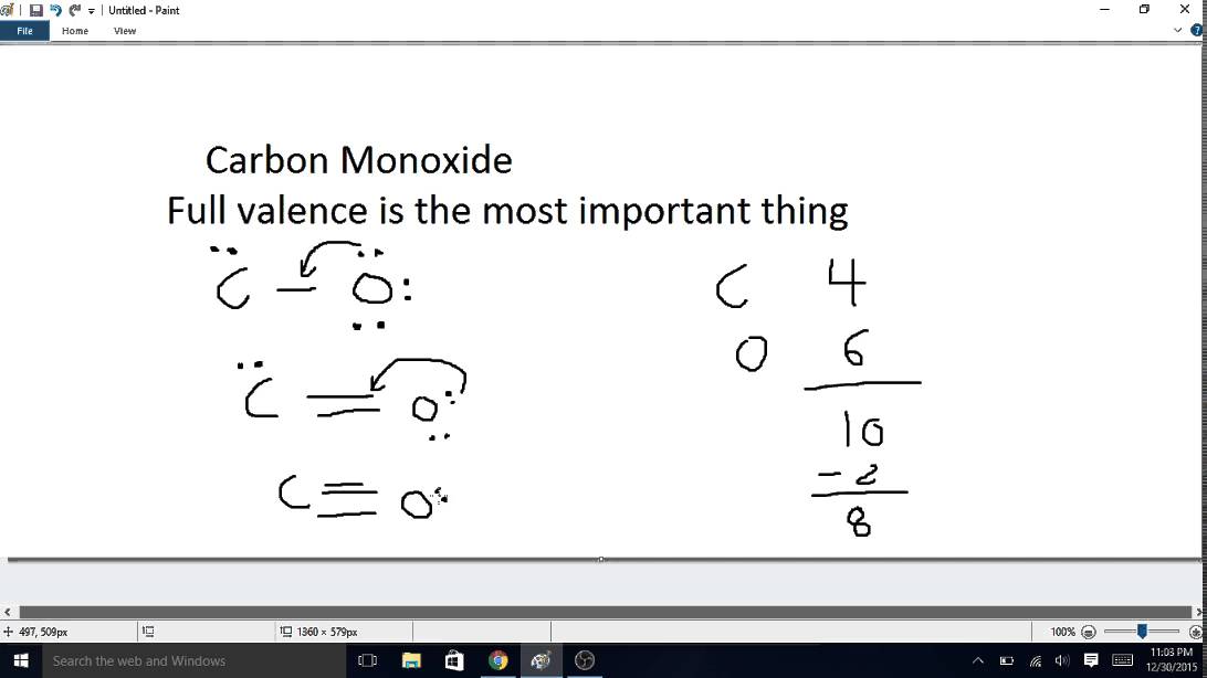 1092x614 Drawing The Lewis Structure Of Co - Co Drawing
