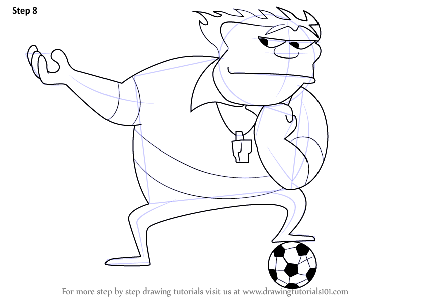 844x598 learn how to draw coach john mcguirk from home movies - Coach Drawing