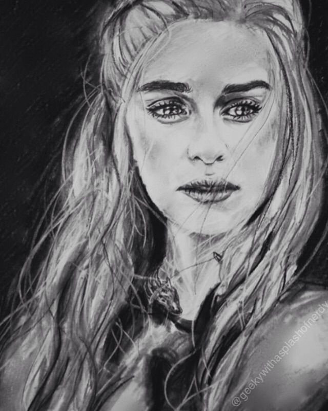 640x800 daenerys coal drawing thrones amino - Coal Drawing