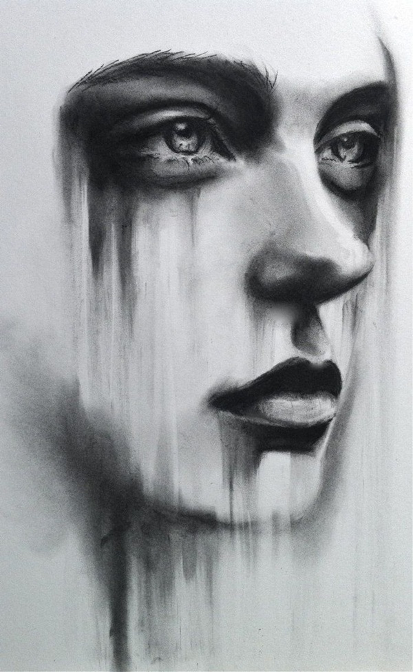 600x976 easy charcoal drawing techniques and ideas to try - Coal Drawing