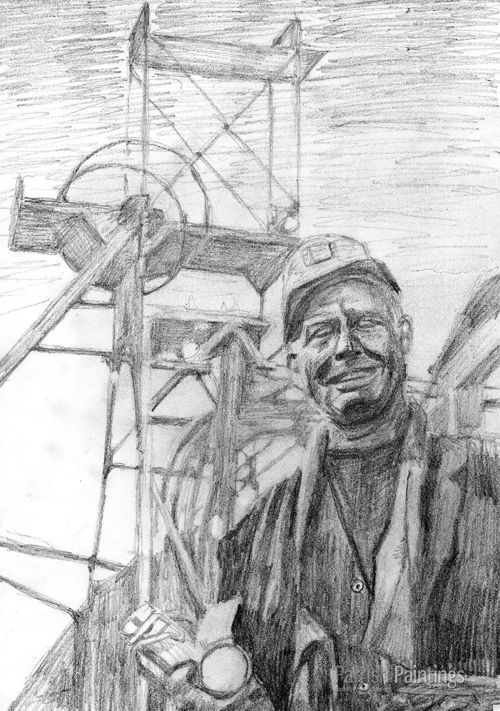 Miner Drawing Coal F. 
