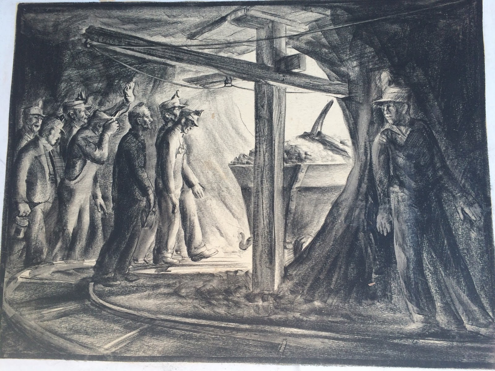 1600x1200 francis quirk master painter blog francis quirk's art documents - Coal Mine Drawing