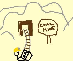 300x250 workin' in a coal mine drawing - Coal Mine Drawing