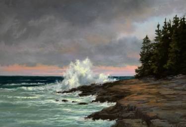 375x257 days end on the maine coast drawing - Coast Drawing